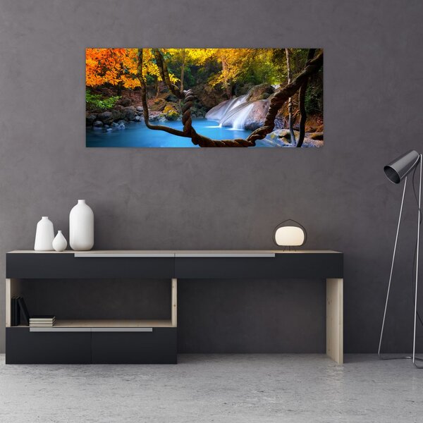 Kép - Vízesések Ázsiában (120x50 cm)