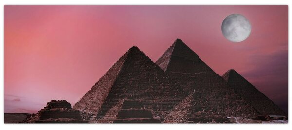 Kép - Piramisok giza, Egyiptom (120x50 cm)