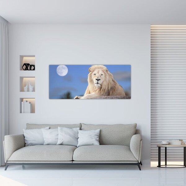 Kép - Fehér oroszlán (120x50 cm)