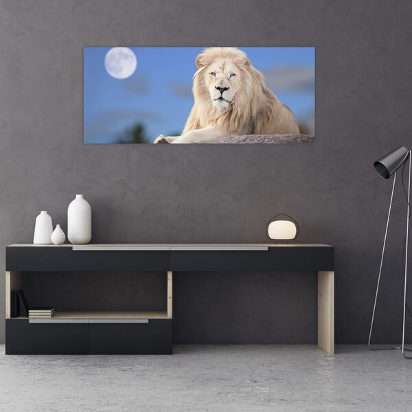 Kép - Fehér oroszlán (120x50 cm)