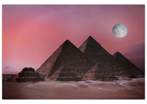 Kép - Piramisok giza, Egyiptom (90x60 cm)