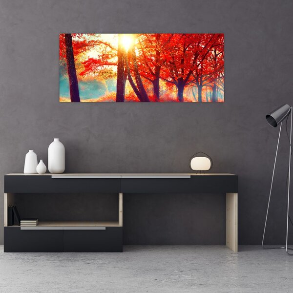 Kép - Őszi táj (120x50 cm)
