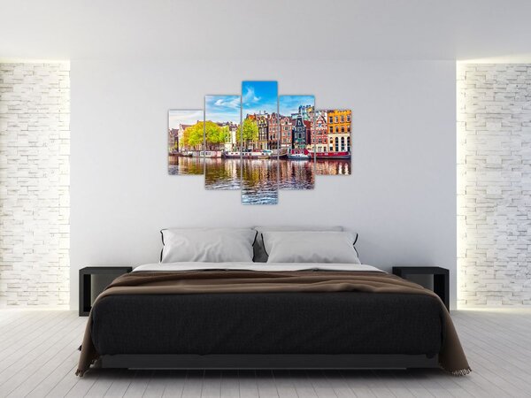 Kép - Táncoló házak, Amszterdam (150x105 cm)