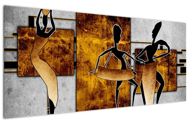 Kép - Az afrikai kultúra motívumai (120x50 cm)