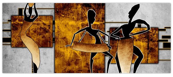 Kép - Az afrikai kultúra motívumai (120x50 cm)