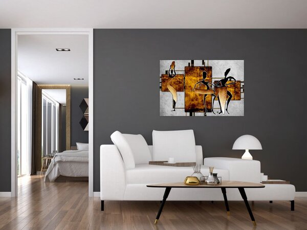 Kép - Az afrikai kultúra motívumai (90x60 cm)