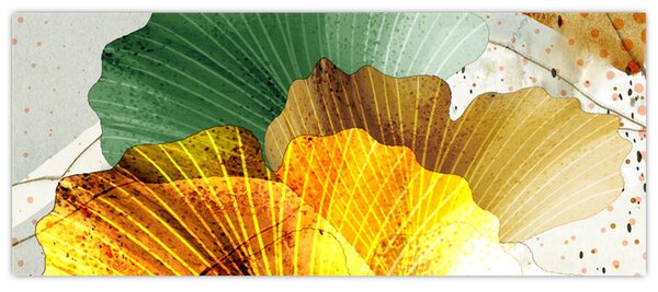 Kép - Levelek (120x50 cm)