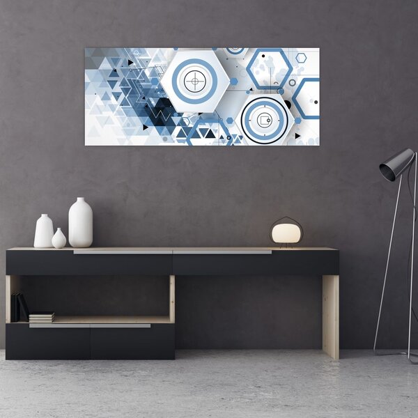 Kép - Geometriai absztrakció (120x50 cm)