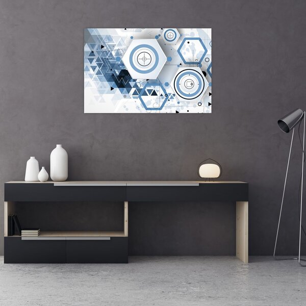 Kép - Geometriai absztrakció (90x60 cm)