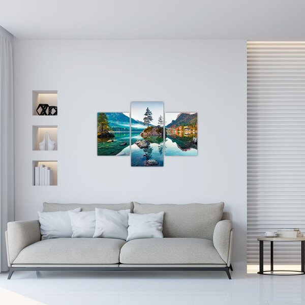 Kép - Lake Hintersee, Bajor - Alpok, Ausztria (90x60 cm)