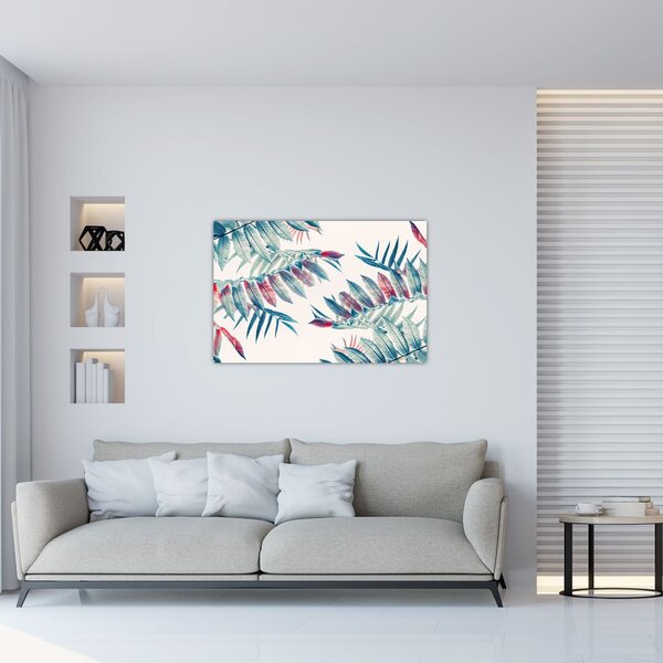 Kép - Trópusi levelek (90x60 cm)