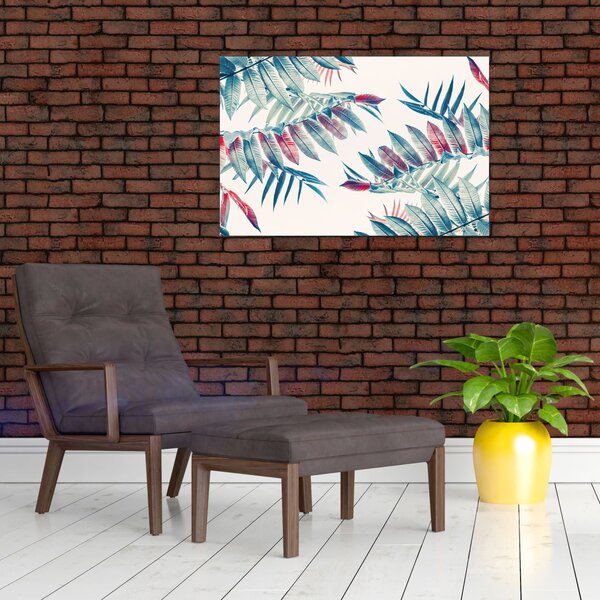 Kép - Trópusi levelek (90x60 cm)