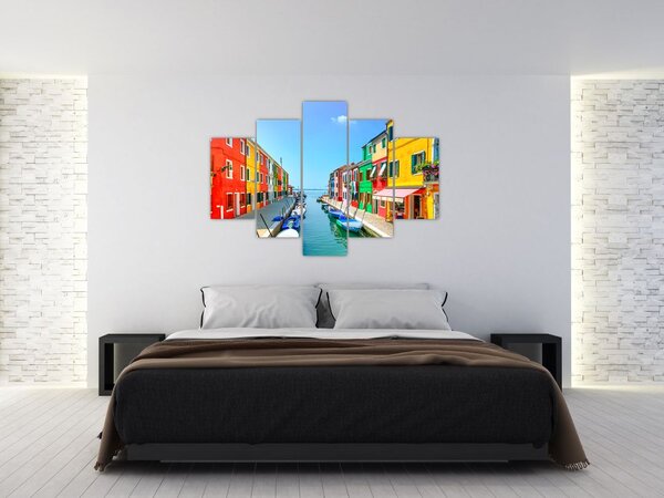 Kép - Burano sziget, Velence, Olaszország (150x105 cm)