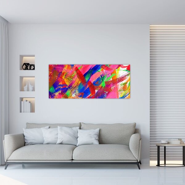 Kép - Színes absztrakció (120x50 cm)