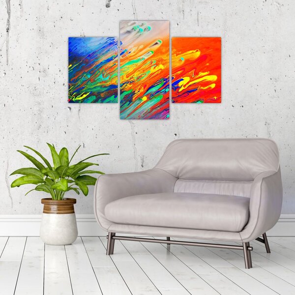 Kép - Színes absztrakció (90x60 cm)