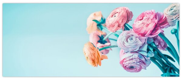 Kép - Virágok a vázában (120x50 cm)