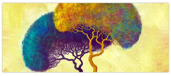 Kép - Fák a hegyen (120x50 cm)