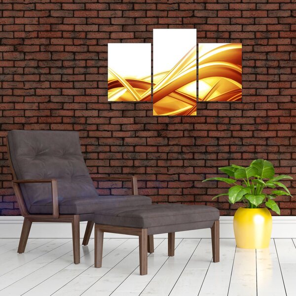 Kép - Sárga absztrakció (90x60 cm)