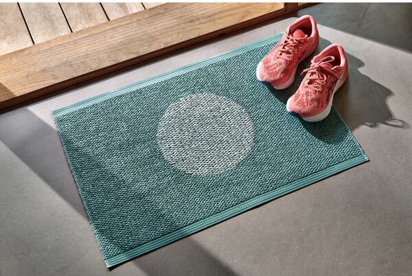 Türkiz kültéri-beltéri szőnyeg 70x50 cm Vera Pop Jade – Pappelina