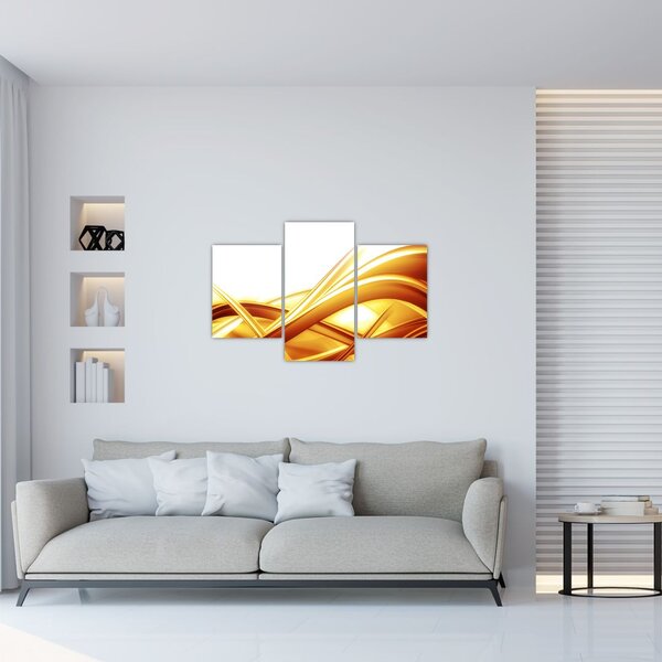 Kép - Sárga absztrakció (90x60 cm)