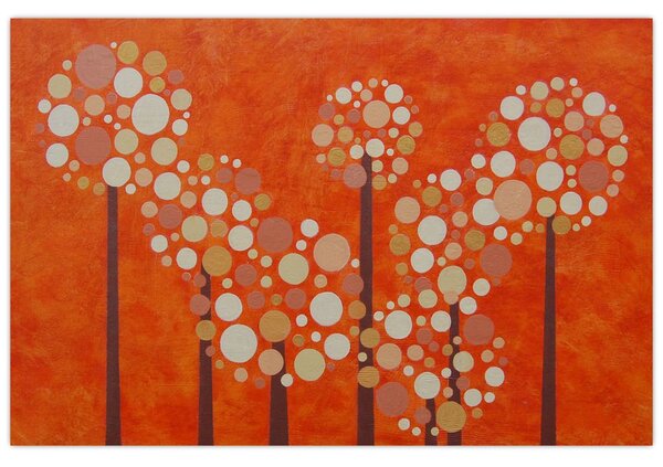 Kép - Narancssárga erdő (90x60 cm)