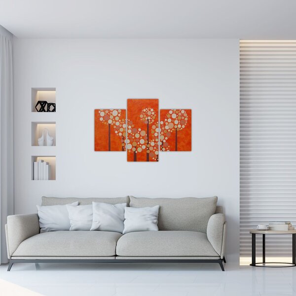 Kép - Narancssárga erdő (90x60 cm)