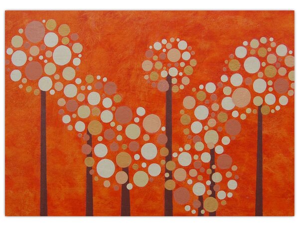 Kép - Narancssárga erdő (70x50 cm)