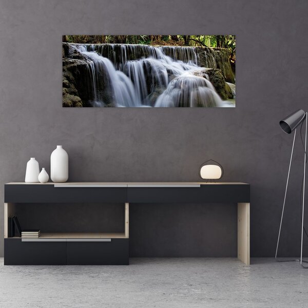 Kép - Vízesések kaszkádjai (120x50 cm)