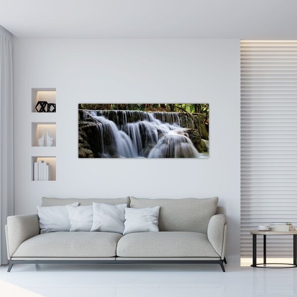 Kép - Vízesések kaszkádjai (120x50 cm)