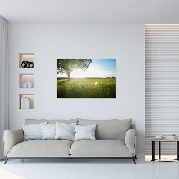 Egy fa képe a mezőn (90x60 cm)
