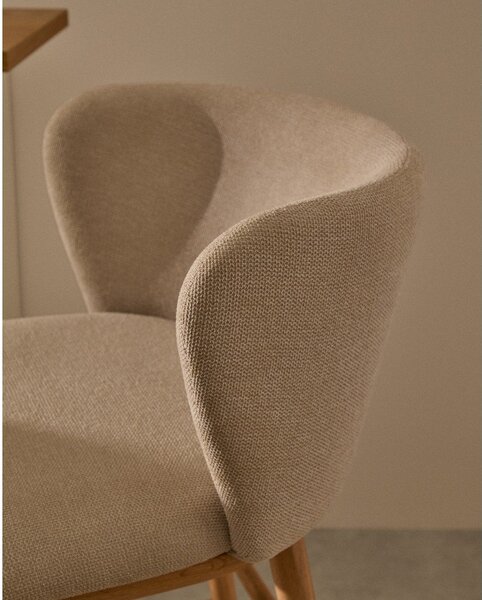 Bézs bárszék (ülésmagasság 65 cm) Ciselia – Kave Home