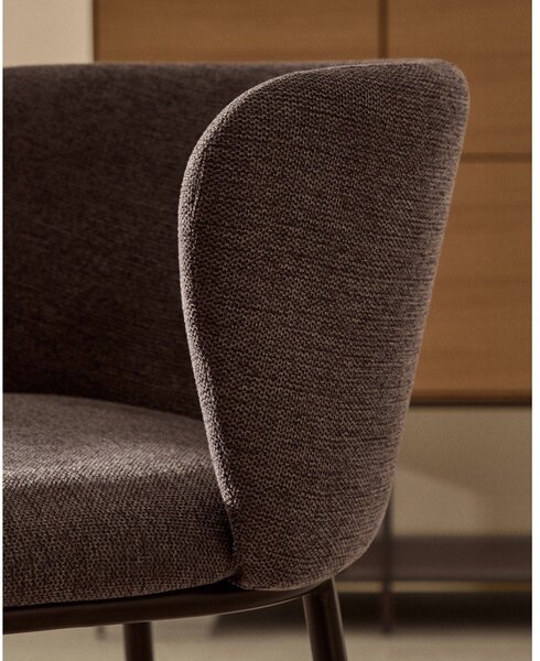 Sötétszürke bárszék (ülésmagasság 65 cm) Ciselia – Kave Home