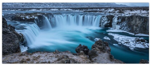 Kép - Kilátás a vízesésre (120x50 cm)
