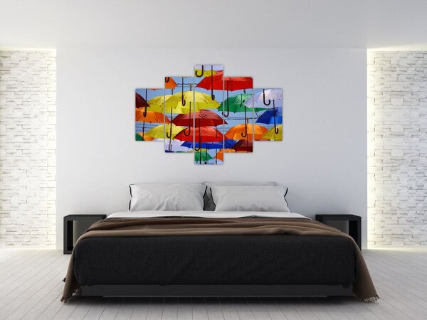 Színes esernyők képe (150x105 cm)