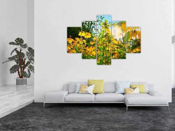 Sárga virágok képe (150x105 cm)