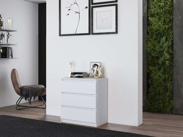 Fiókos Komód Mallow M3 70 - Fehér