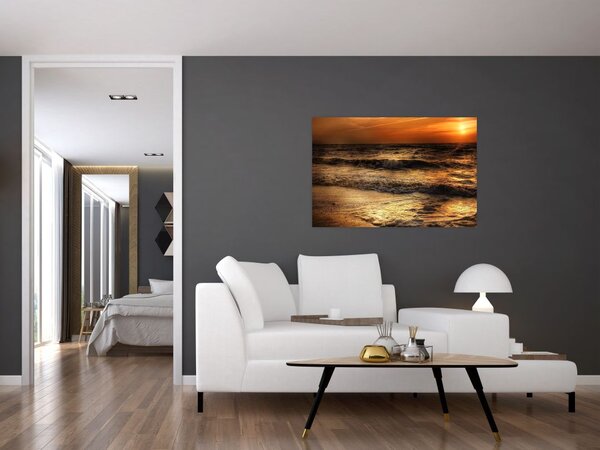 Kép - Hullámok a parton (90x60 cm)