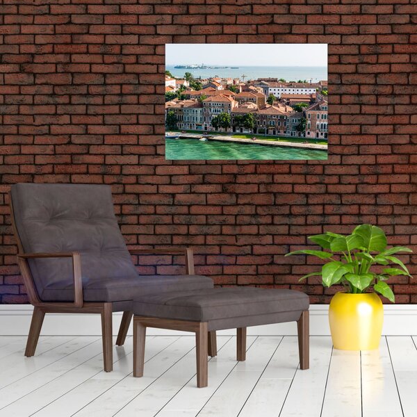 Kép - Légi felvétel a városra (70x50 cm)