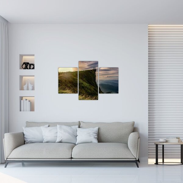 Egy nő képe a sziklán (90x60 cm)