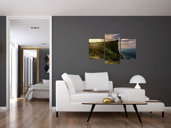 Egy nő képe a sziklán (90x60 cm)