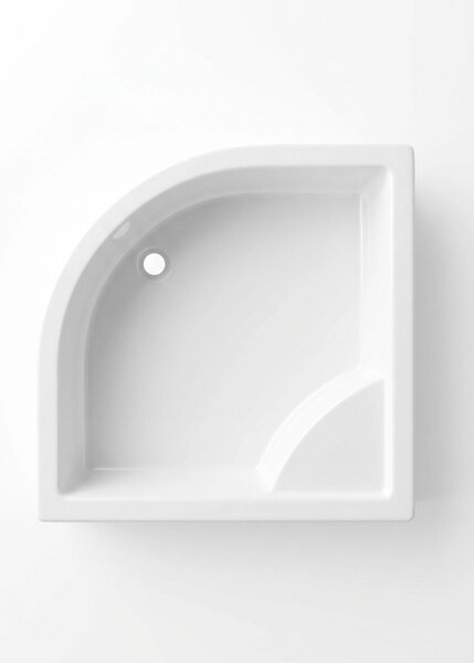 Favorit STEP MAGASÍTOTT zuhanytálca íves - szaniter akril - 90 x 90 x 32 cm