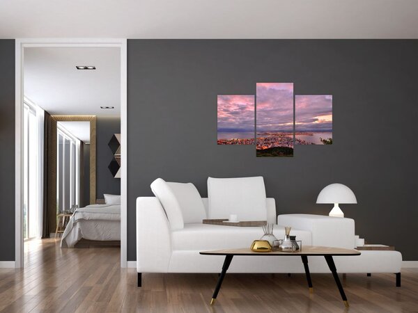 Kép - Alkonyat a város felett (90x60 cm)
