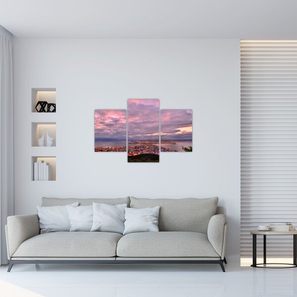 Kép - Alkonyat a város felett (90x60 cm)