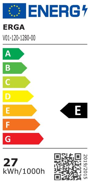 Erga Ava, LED tükör 120x80cm, 3105 lm, 6500K, első/hátsó világítás, ERG-V01-120-1280-00