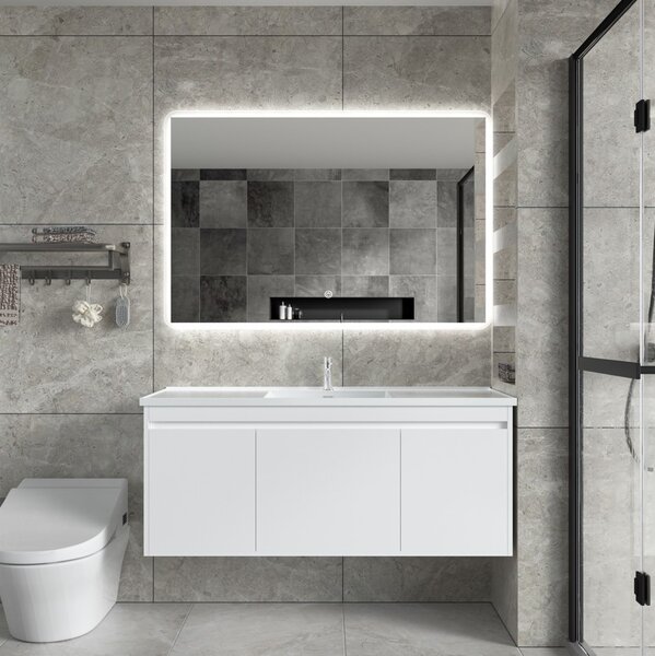 Erga Ava, LED tükör 120x80cm, 3105 lm, 6500K, első/hátsó világítás, ERG-V01-120-1280-00