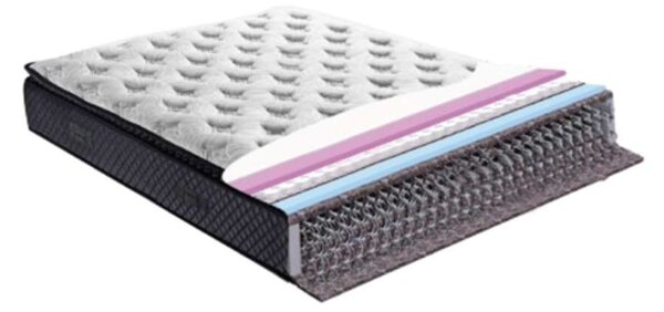GOLDBIA Boxspring ágy 160x200 - világosbarna