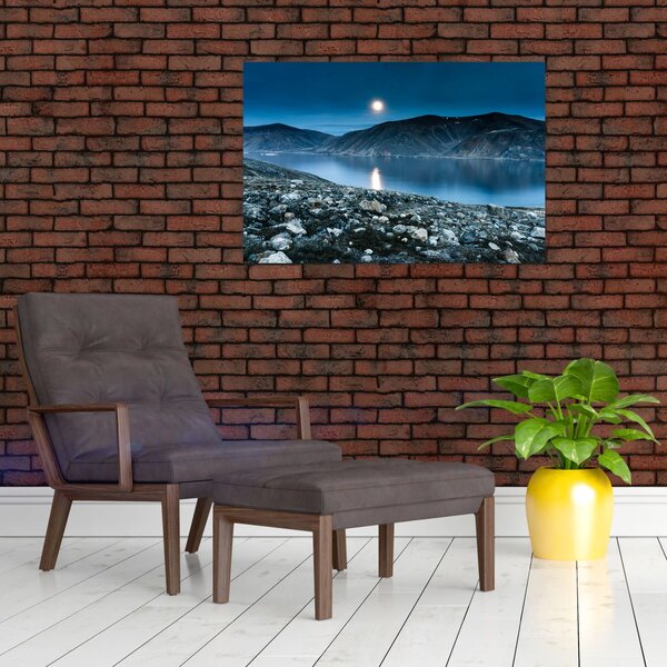 Egy éjszakai táj képe, Izland (90x60 cm)
