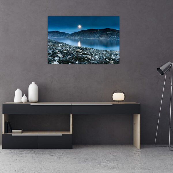 Egy éjszakai táj képe, Izland (90x60 cm)