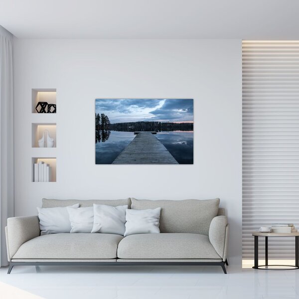 Kép - Móló a tón (90x60 cm)