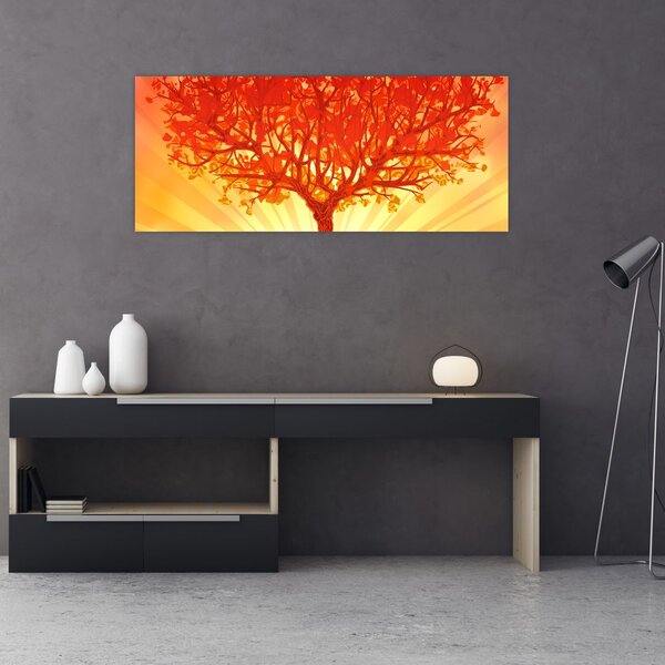 Kép - Fa a nap ragyogásában (120x50 cm)